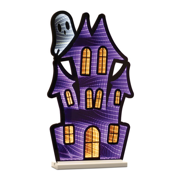 Haunted House w/Ghost Ekkolight 23.5″H