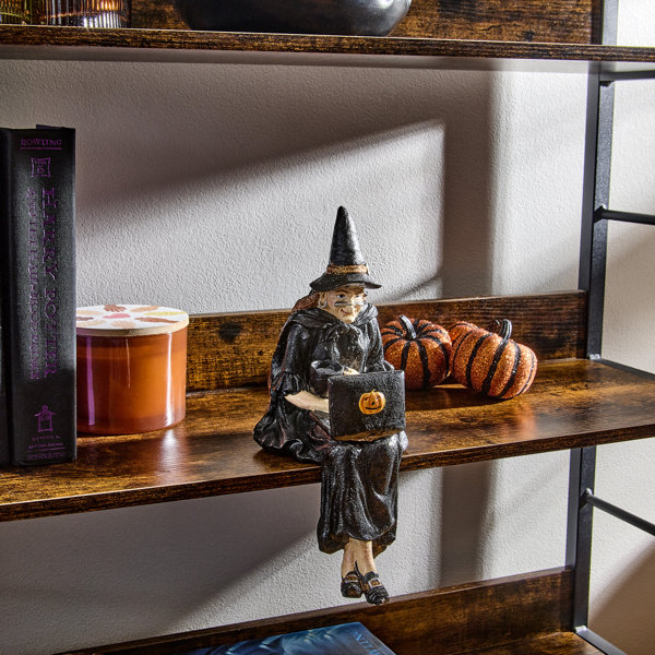 12″ Resin Witch Sitter With Laptop