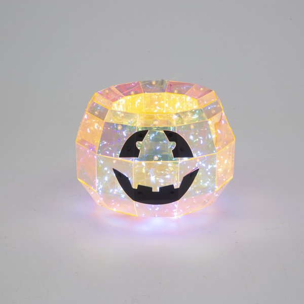 USB Holographic Jack-O-Lantern Candy Bowl 9.5″D