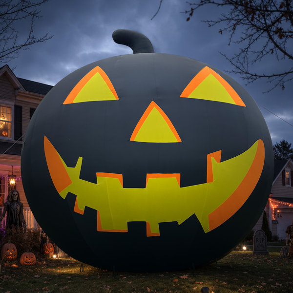 OZIS Giant 26FT Commercial Halloween Inflatable Pumpkin Decoration with 680W Blower Blow Up Halloween Decor for Outdoor Yard Lawn Parties Events & Holiday Displays(Lights Not Included)