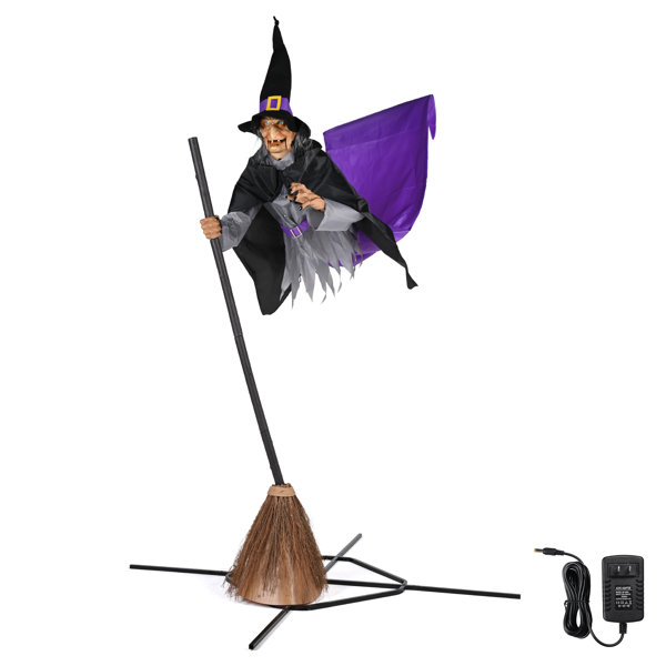 UV Resistant Steel and Solid Wood Freestanding Halloween Outdoor Decoration
