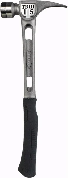 Stiletto TB3SC 15 oz Tibone III Titanium Hammer with Smooth Face Curved Handle