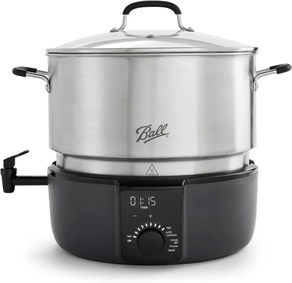 Electric Water Bath Canner, 21-Quart - Automatic Home Canning Appliance