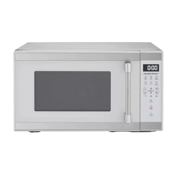 Hamilton Beach 1.1 Cu. Ft. Countertop Microwave Oven, 1000 Watts, White Stainless Steel - HB61W100027880